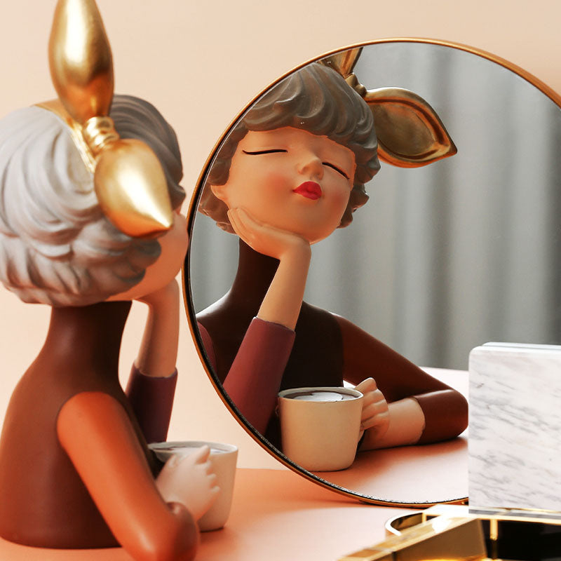 Bow Girl Figurines-Home Accessories-YALA LIFE