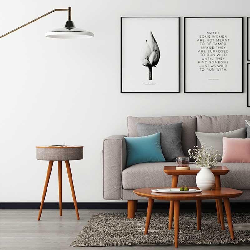 Acoustic Round Side Table - Accent Tables - YALA LIFE