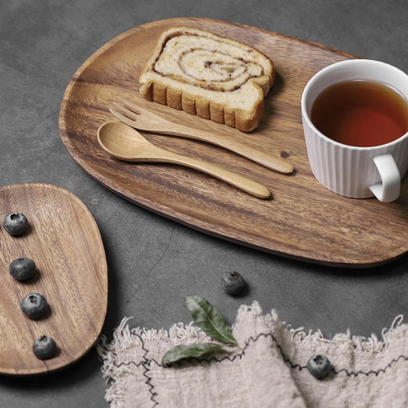 American Irregular Walnut Serving Plates - Plates - YALA LIFE