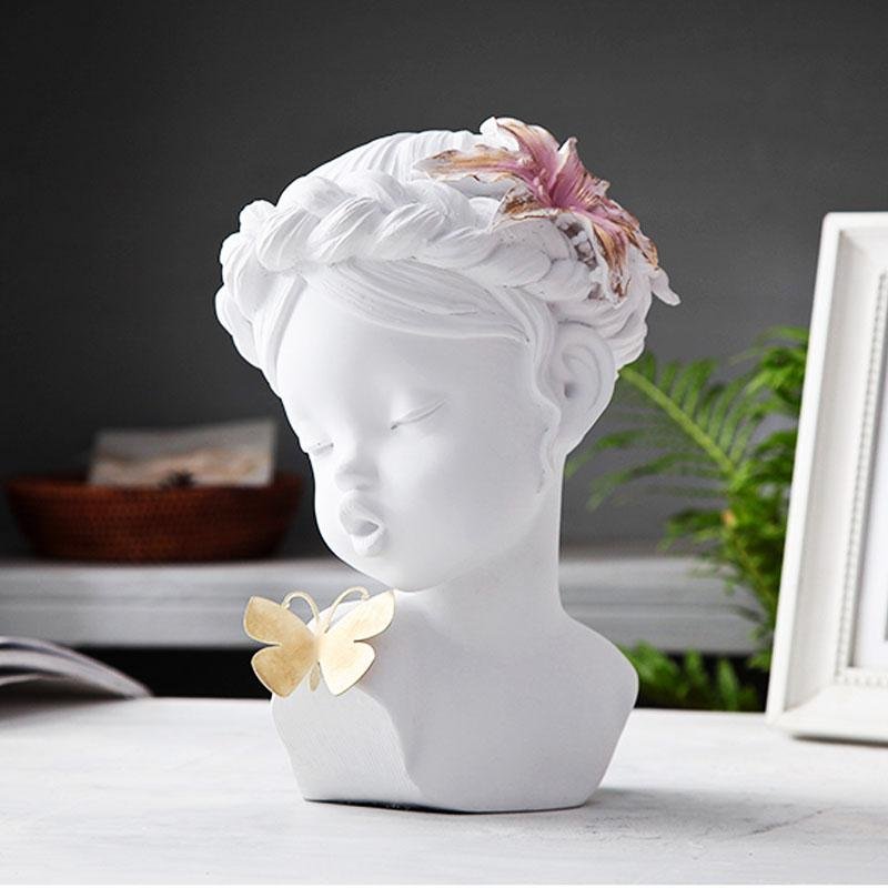 Butterfly Girl Sculpture - Sculptures &amp; Statues - YALA LIFE