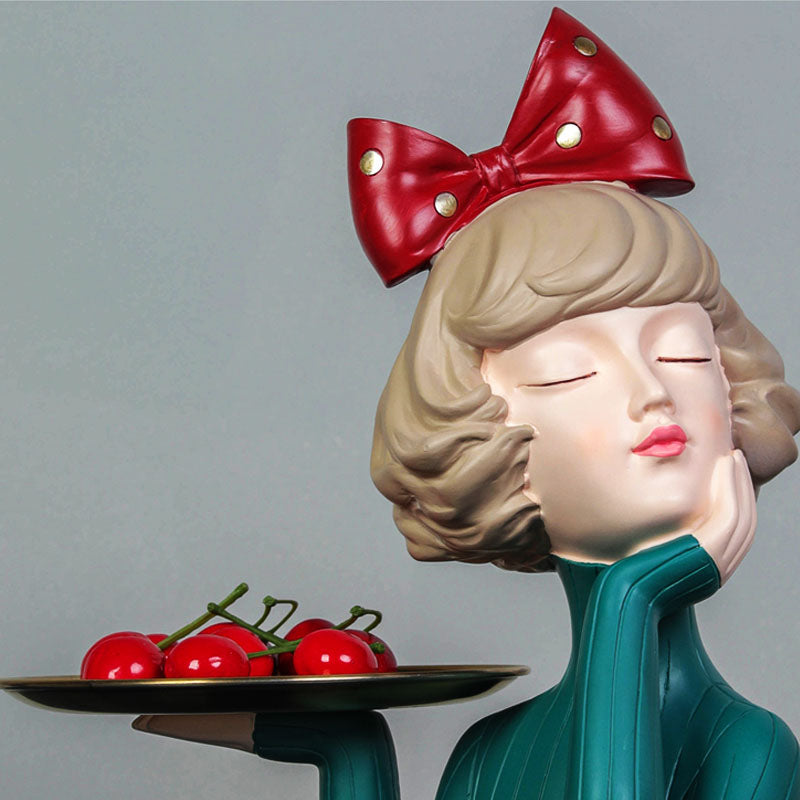Bow Girl Figurines-Home Accessories-YALA LIFE