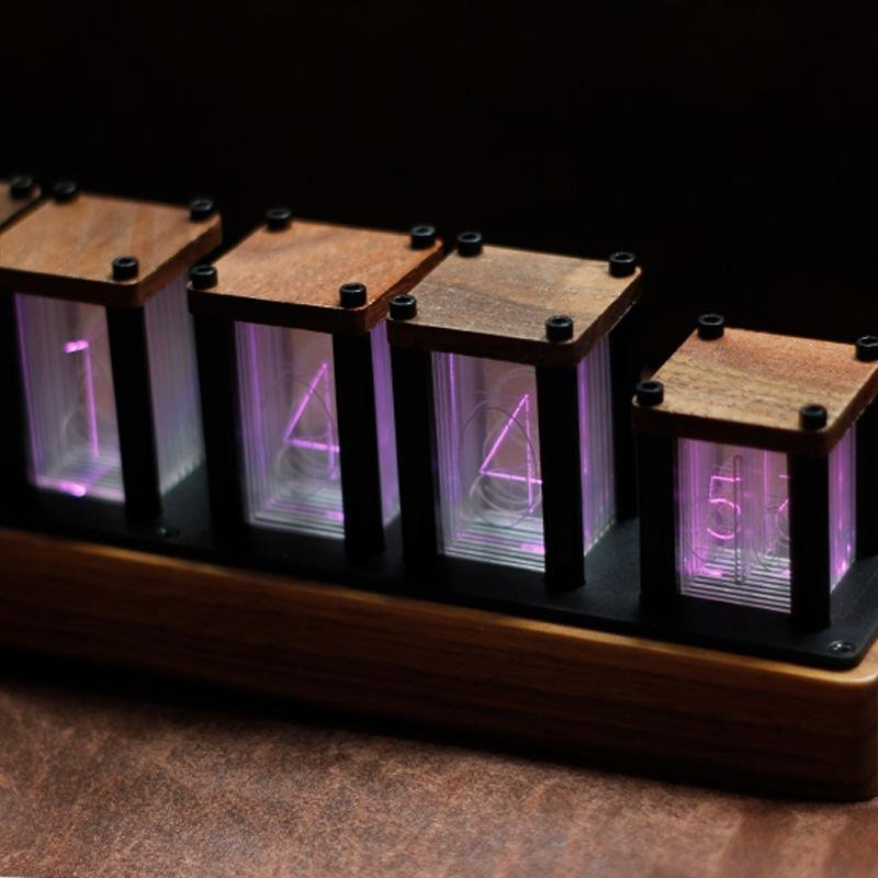 Electra Imitated Glow Tube Clock - Desk &amp; Shelf Clocks - YALA LIFE
