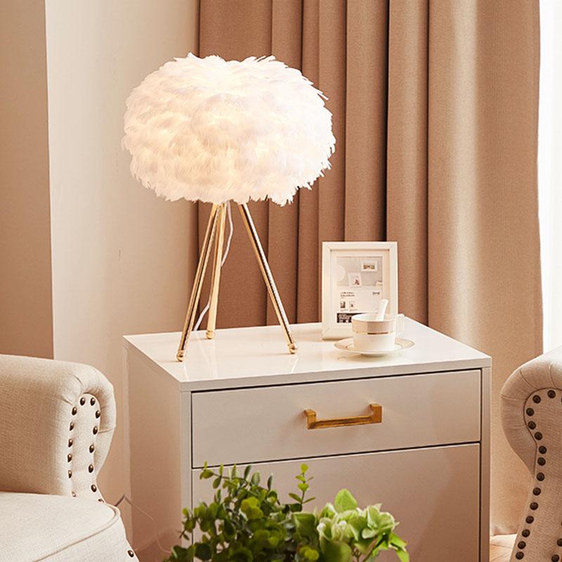 Goose Feather Lamp - Lamps - YALA LIFE