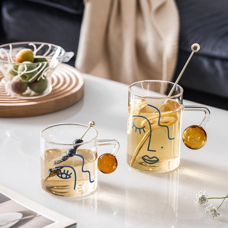 Half Face Mug - Coffee &amp; Tea Cups - YALA LIFE