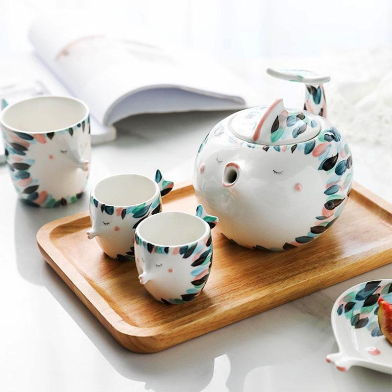 Kissing Fish Teacup Set - Coffee & Tea Sets - YALA LIFE