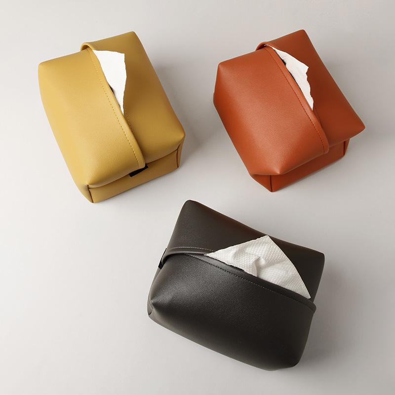 Luxury Leather Tissue Box - Facial Tissue Holders - YL Design