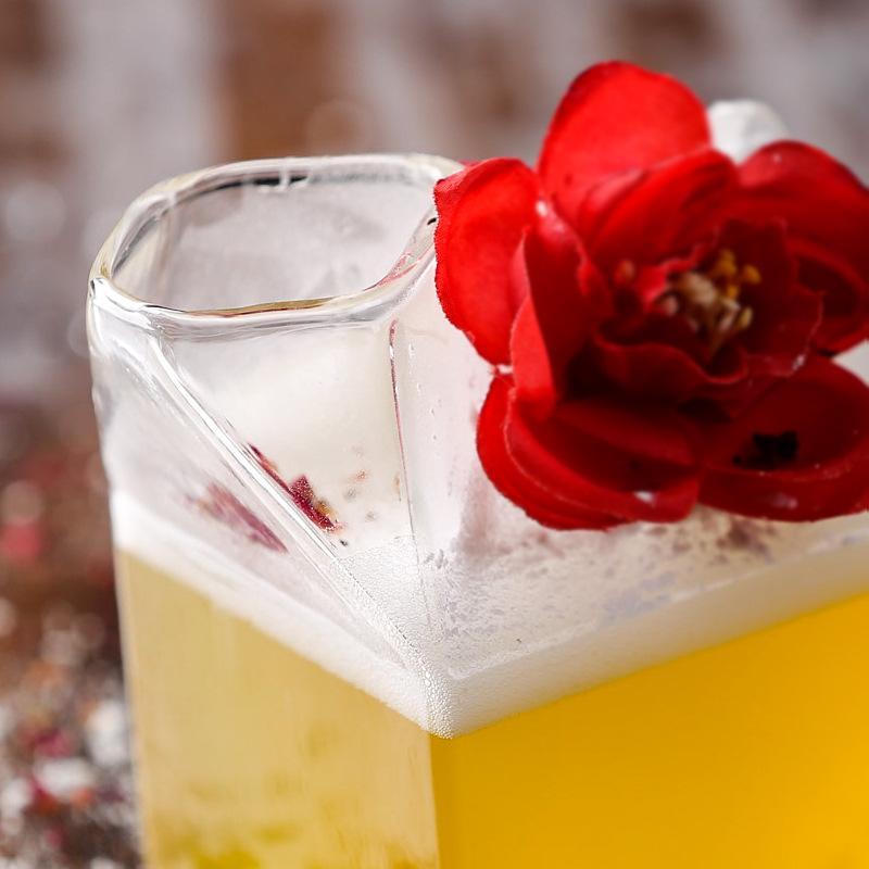 Milk Carton Transparent Glass - Beer Glasses - YALA LIFE