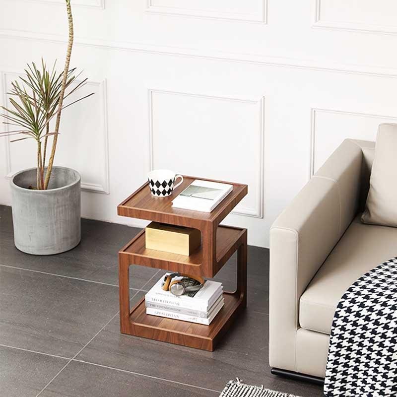 Morein Square Frame Storage Accent Table - End Tables - YALA LIFE