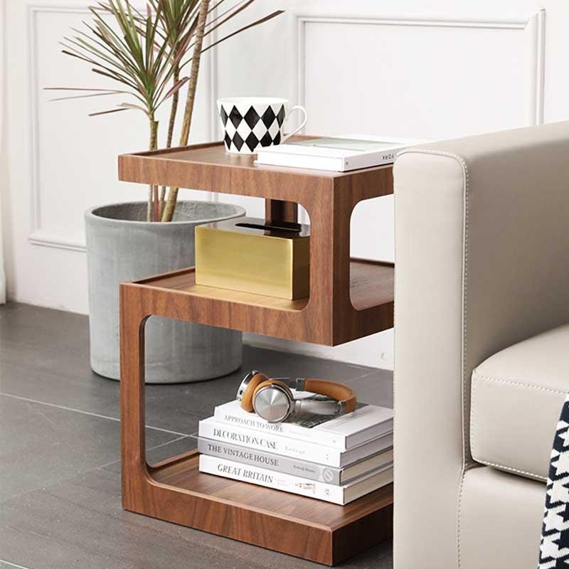 Morein Square Frame Storage Accent Table - End Tables - YALA LIFE