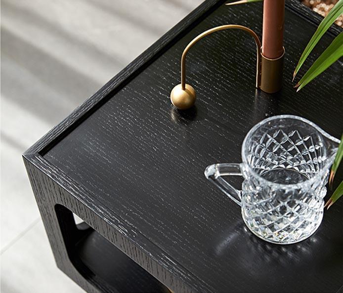 Morein Square Frame Storage Accent Table - End Tables - YALA LIFE