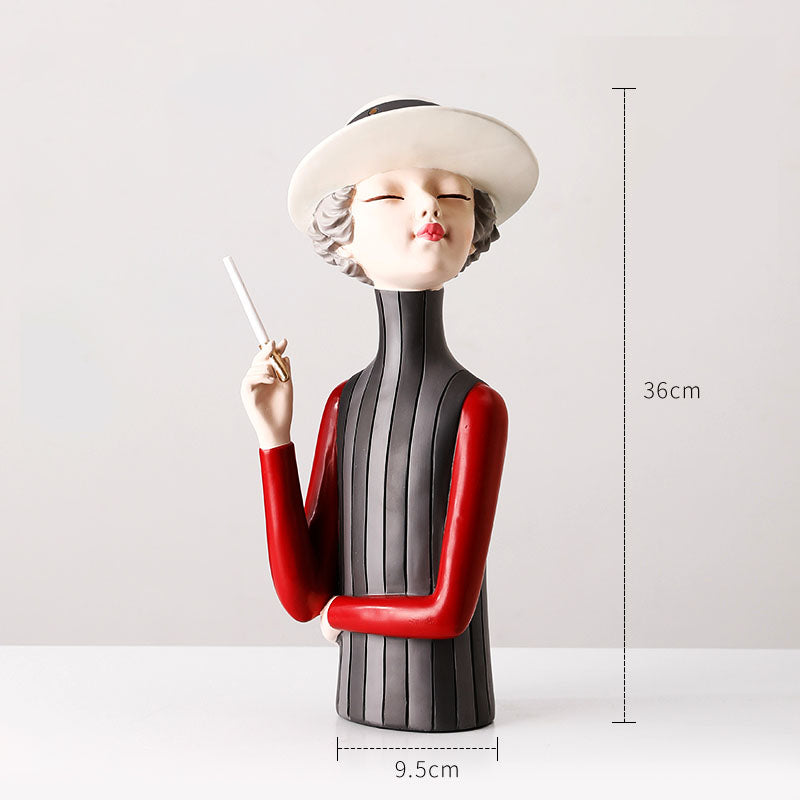 Bow Girl Figurines-Home Accessories-YALA LIFE