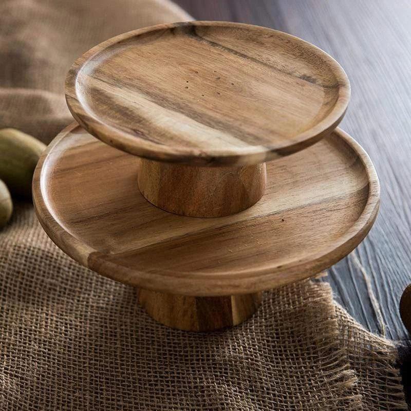 Jianlin Wood Food Stand - Serveware - YALA LIFE